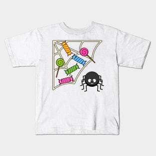 Candy Catcher Spider Kids T-Shirt